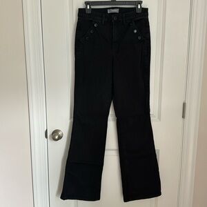 Black high waist flare jeans